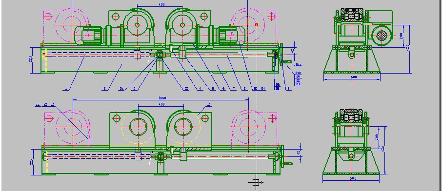 可調式滾輪架電路 附圖
